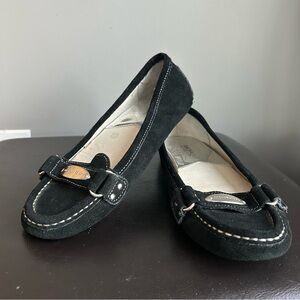 MICHAEL Michael Kors Black Suede Slip On Driving Loafers